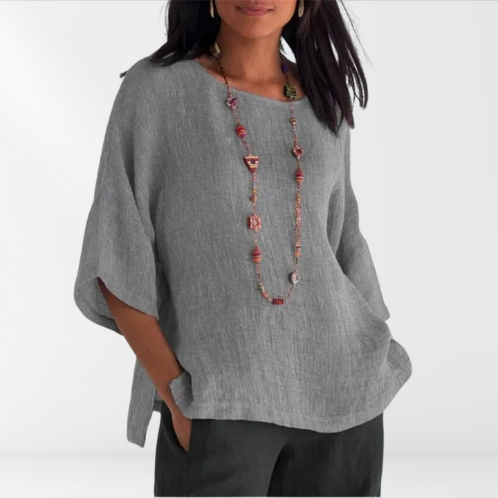 Luchtig Dames Shirt met Lange Mouwen – Mae