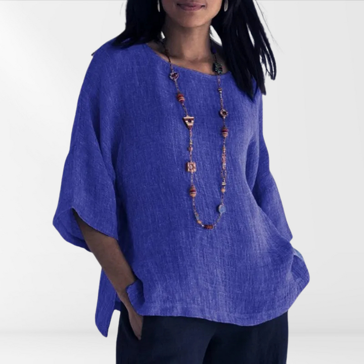 Luchtig Dames Shirt met Lange Mouwen – Mae