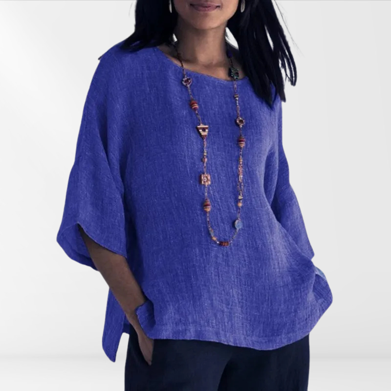 Luchtig Dames Shirt met Lange Mouwen – Mae