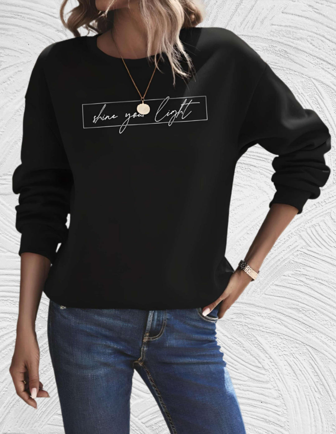 Oversized Dames Sweater met Ronde Hals - Luna