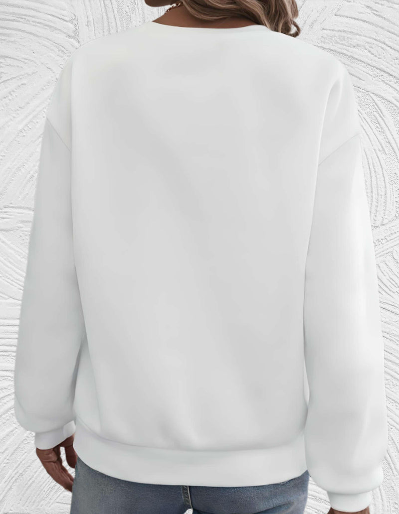 Oversized Dames Sweater met Ronde Hals - Luna