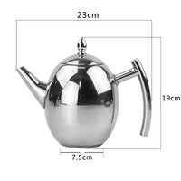 RVS Theepot met Zeef - TeaElegance