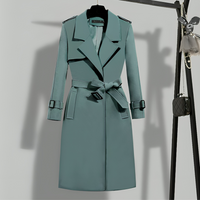 Dames Trenchcoat met Taille & Knoopsluiting – Sophia