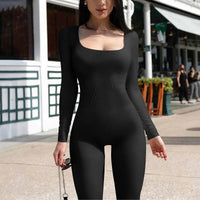 Dames Shapewear Jumpsuit met Lange Mouwen - SleekFit