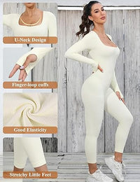 Dames Shapewear Jumpsuit met Lange Mouwen - SleekFit