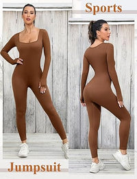 Dames Shapewear Jumpsuit met Lange Mouwen - SleekFit