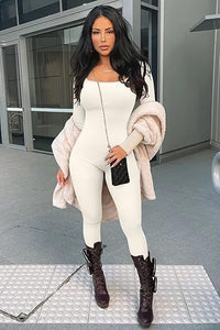 Dames Shapewear Jumpsuit met Lange Mouwen - SleekFit