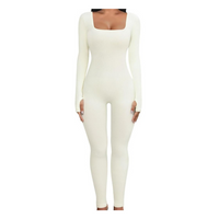 Dames Shapewear Jumpsuit met Lange Mouwen - SleekFit