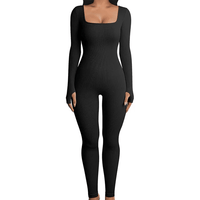 Dames Shapewear Jumpsuit met Lange Mouwen - SleekFit
