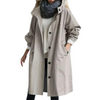 Winddichte Dames Trenchcoat met Capuchon - Luna