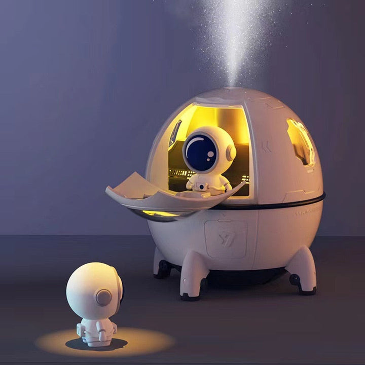 Draagbare Astronauten-Luchtbevochtiger met Nachtlamp & Aroma Diffuser - AstroMist