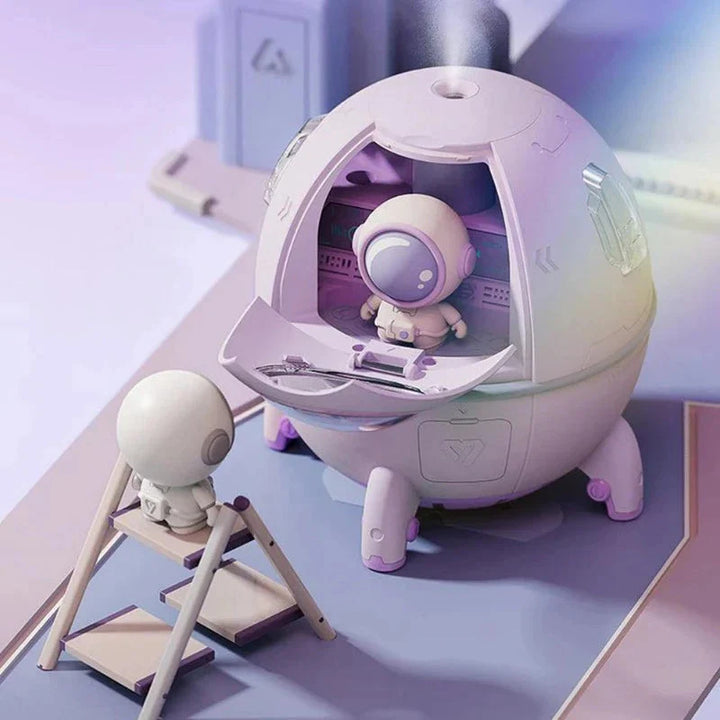 Draagbare Astronauten-Luchtbevochtiger met Nachtlamp & Aroma Diffuser - AstroMist