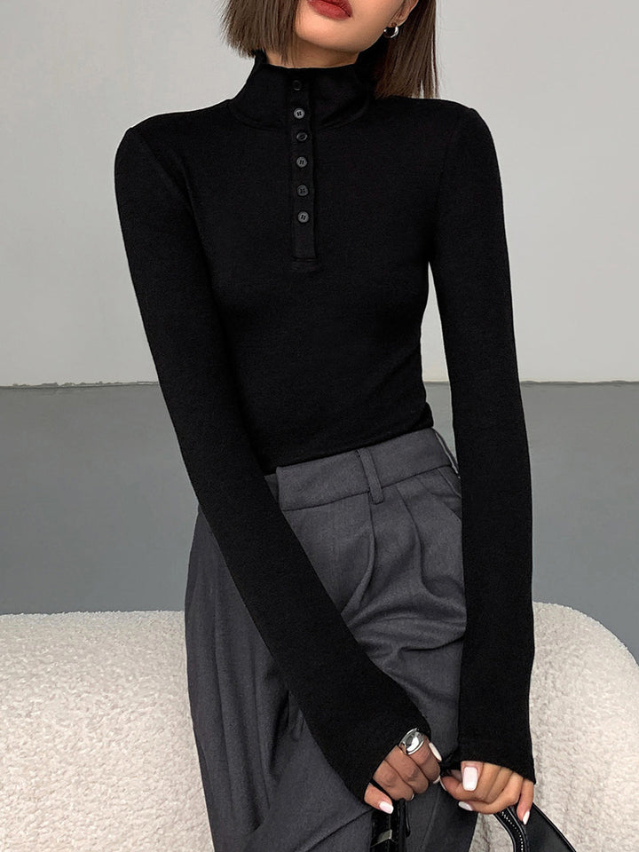 Sweter z guzikami dla kobiet - Aurora