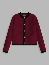 Kamizelka z kontrastowymi lamówkami dla kobiet - Serena