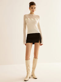 Leuke Witte Sweater voor Dames - Sophia