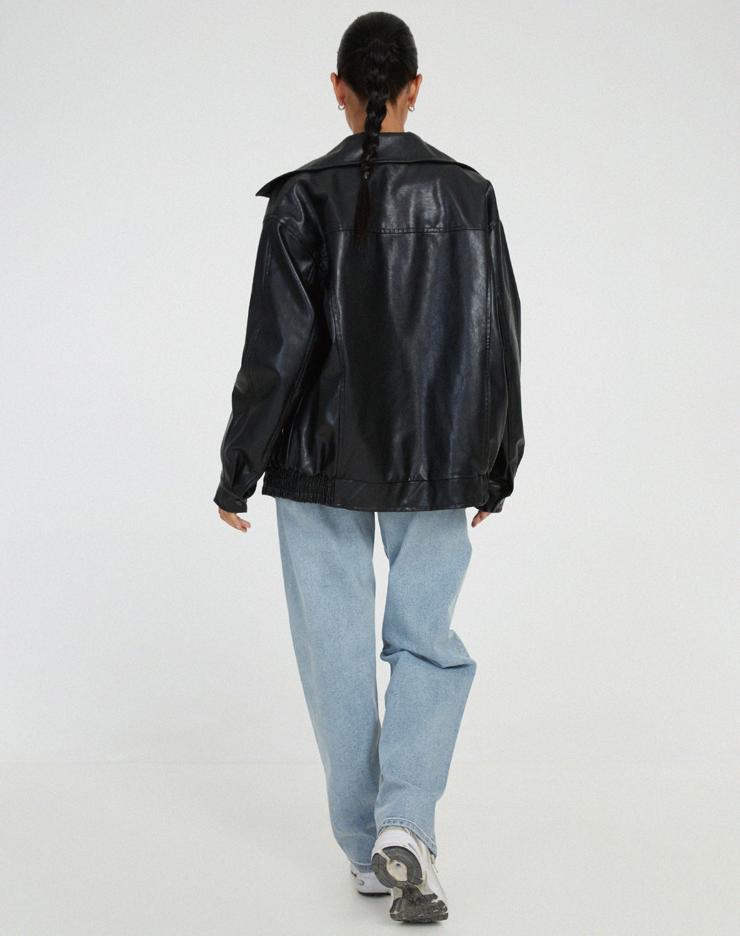 Oversized Los Leren Damesjasje – Yara