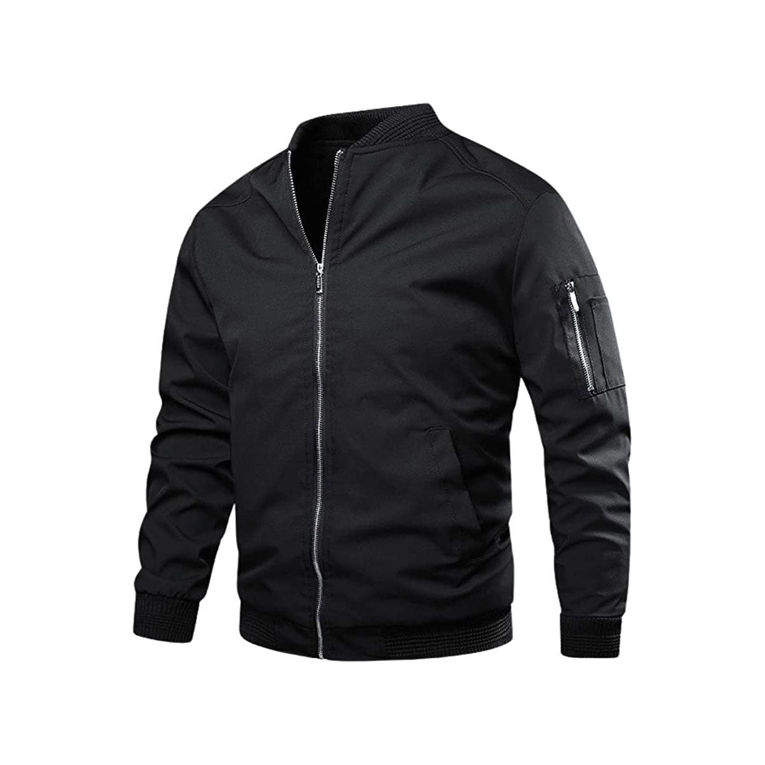 Lichte & trendy heren bomberjack met rits - Jaron
