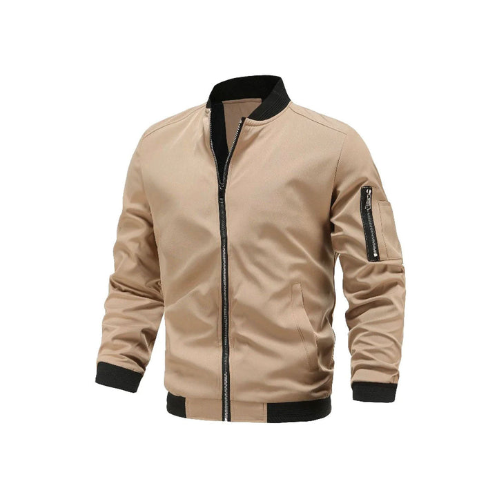 Lichte & trendy heren bomberjack met rits - Jaron