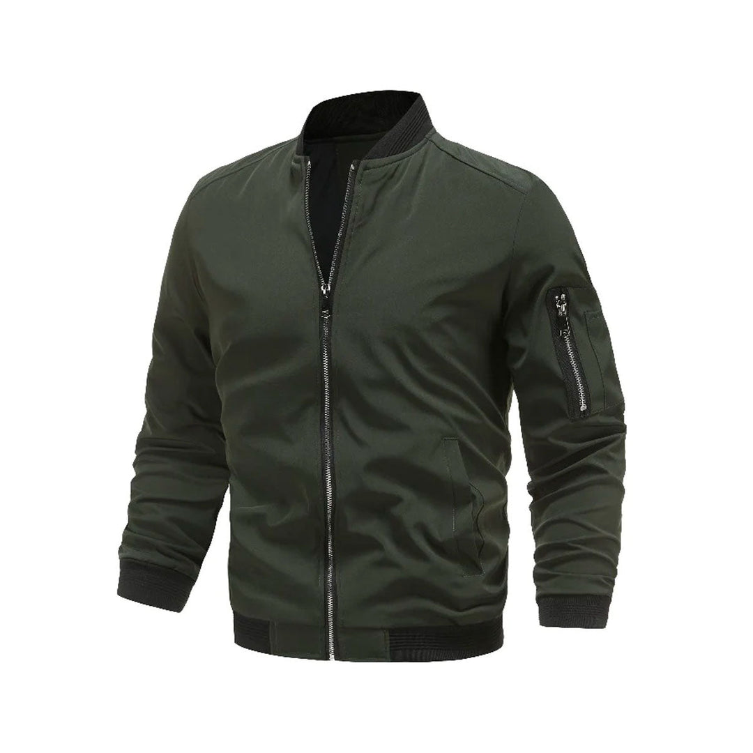 Lichte & trendy heren bomberjack met rits - Jaron