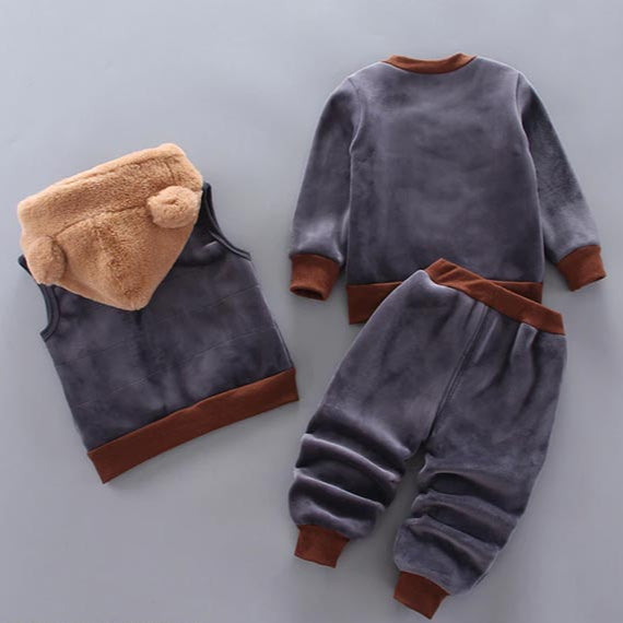 Driedelige Baby- en Peuterset met Berenmotief – BearHugs