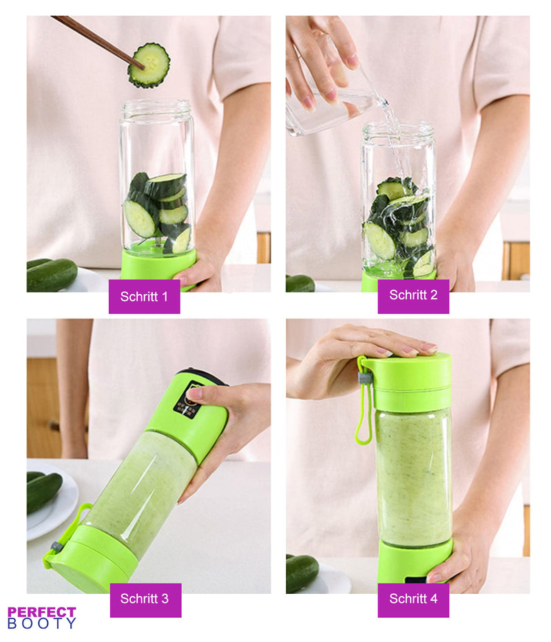 Draagbare Smoothie Maker met Drinkfunctie - FreshBlend To-Go