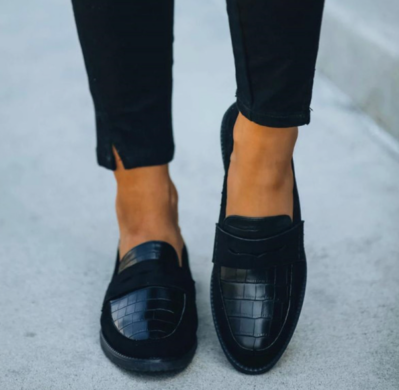 Zwarte Dames Loafers – Elara