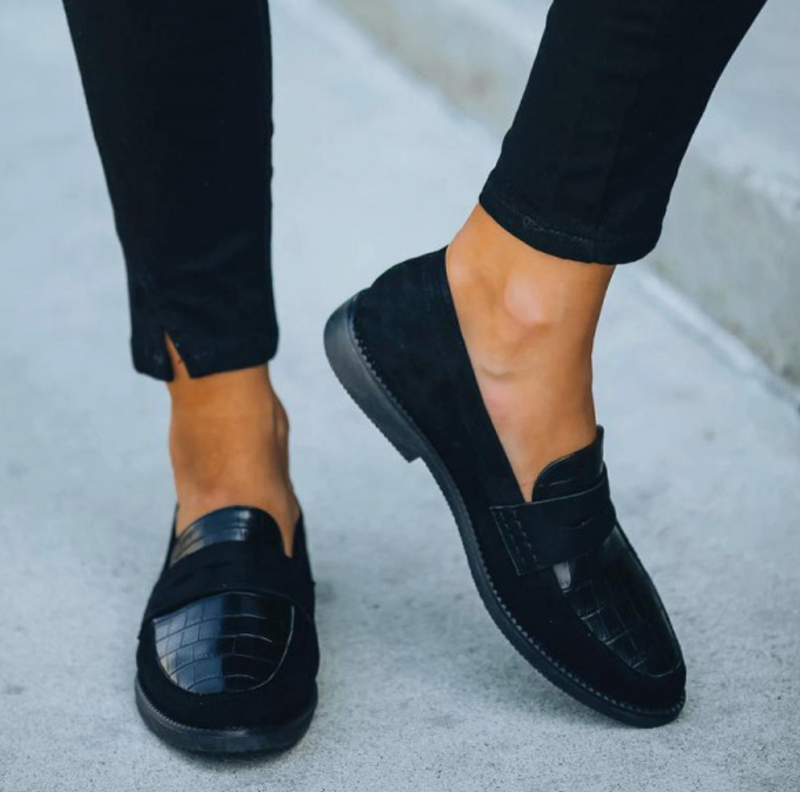Zwarte Dames Loafers – Elara