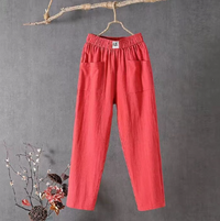 Linnen Broek met Elastische Taille - Livia