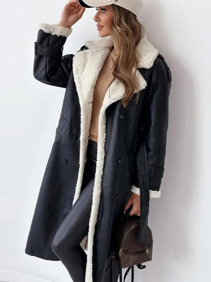 Stijlvolle Lange Dames Winterjas - Seraphina