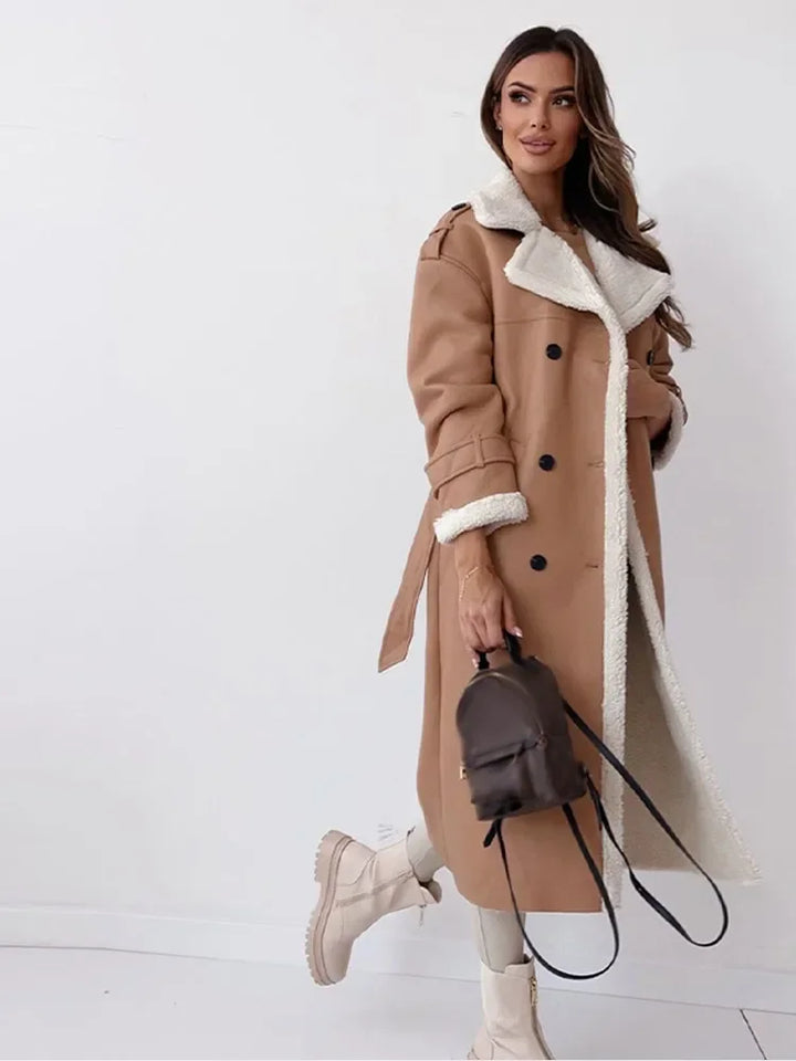 Stijlvolle Lange Dames Winterjas - Seraphina