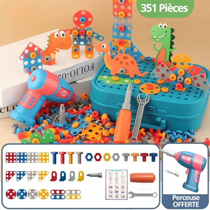 Draagbare Bouwkoffer voor Kinderen - BuildiBox