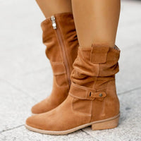 Trendy Dames Herfstlaarzen met Hak – Elif