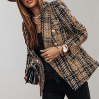 Trendy Geruite Blazer voor Dames - Isabelle