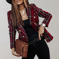 Trendy Geruite Blazer voor Dames - Isabelle