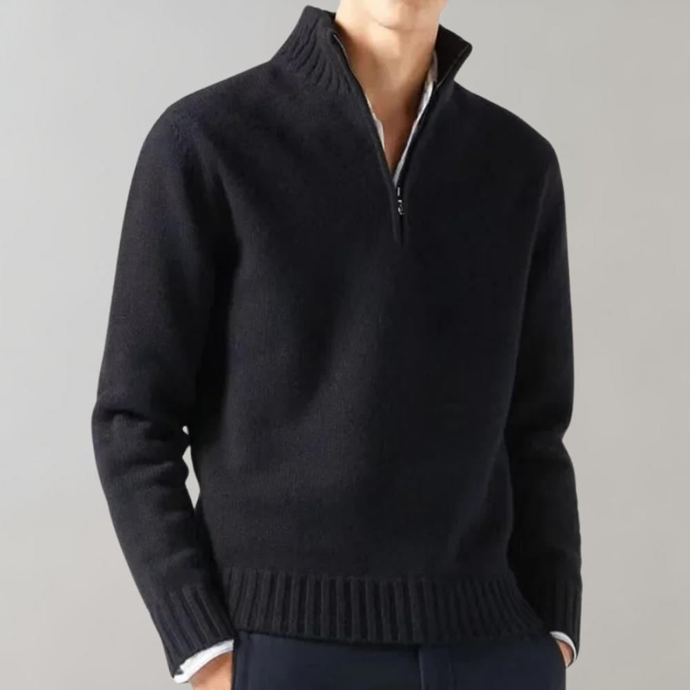 Stijlvolle Half-Zip Herensweater - Ethan