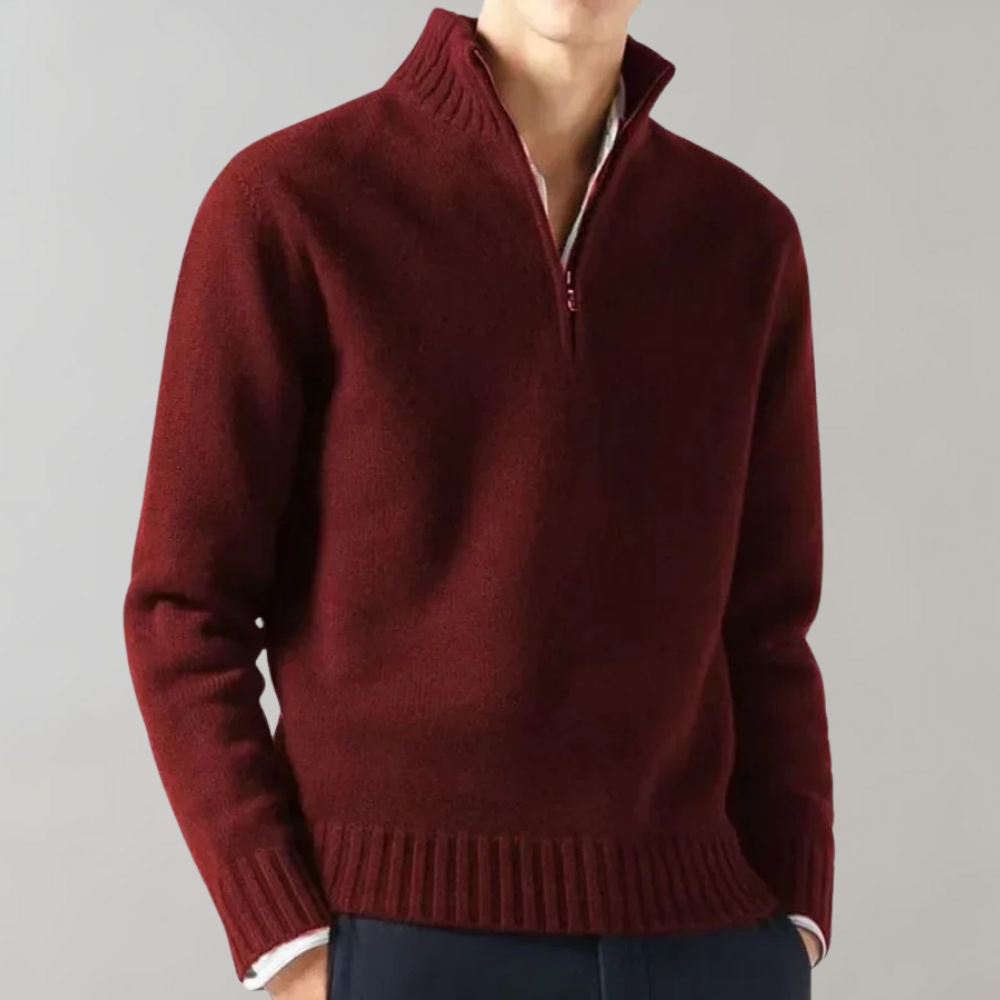 Stijlvolle Half-Zip Herensweater - Ethan