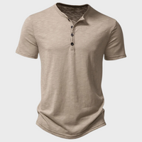 Casual Heren T-Shirt met Henley-Kraag - Cody