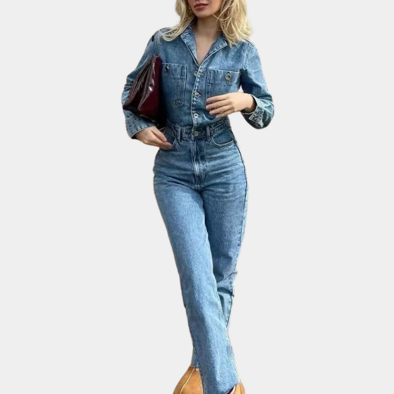 Stijlvolle Denim Jumpsuit - Lyra