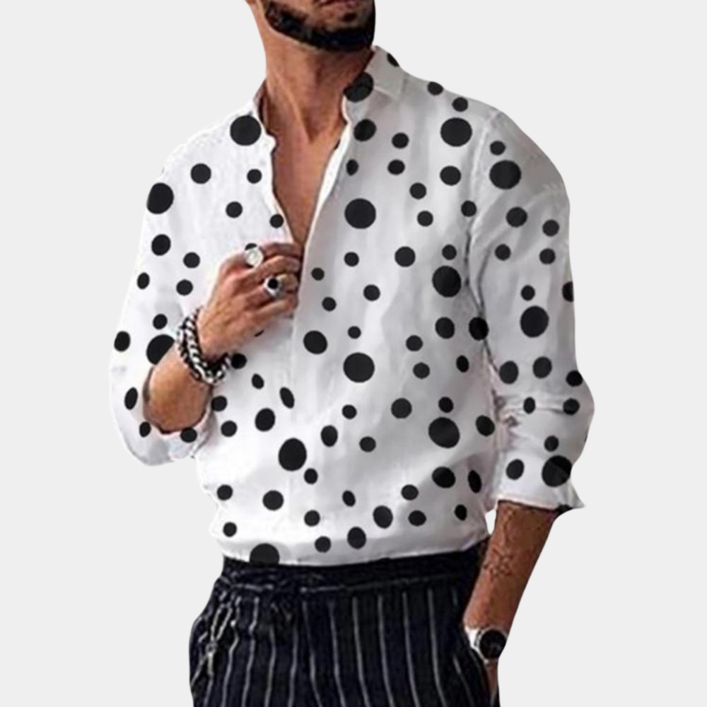 Stijlvol en Trendy Herenoverhemd - Polka Dot