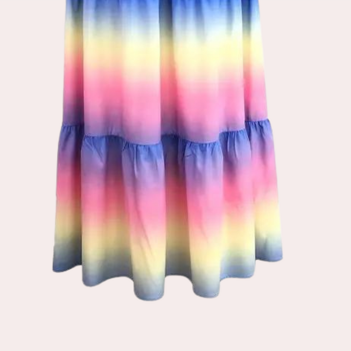 Off-Shoulder Gelaagde Zomerjurk – Noémie