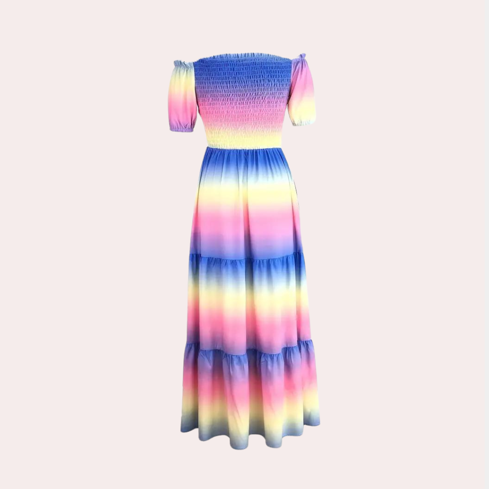 Off-Shoulder Gelaagde Zomerjurk – Noémie