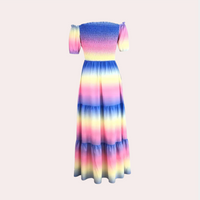 Off-Shoulder Gelaagde Zomerjurk – Noémie