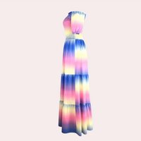 Off-Shoulder Gelaagde Zomerjurk – Noémie