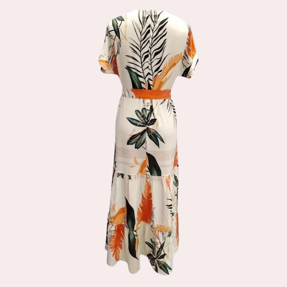 Zomerse Bloemenjurk van Stretchstof – Élodie