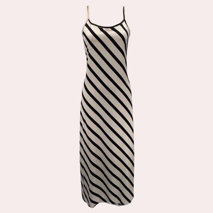 Mouwloze Gestreepte Zomerjurk – Marise