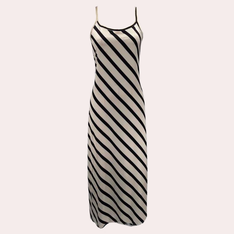Mouwloze Gestreepte Zomerjurk – Marise