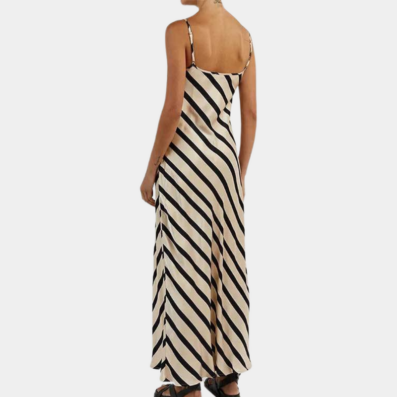 Mouwloze Gestreepte Zomerjurk – Marise