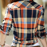 Modieuze Blouse met Karo-Patroon - Sienna