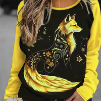 Dames Sweatshirt met Vossenprint – Nora