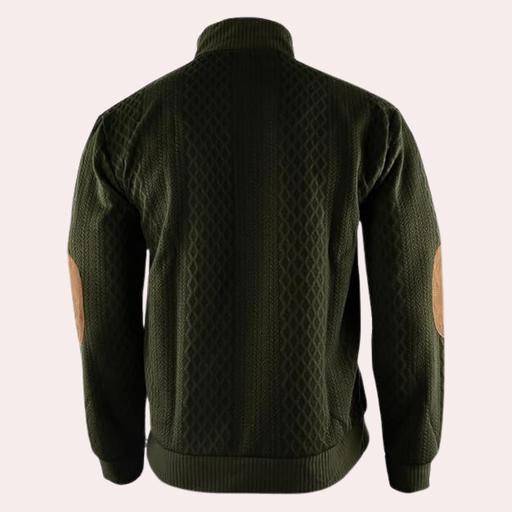 Dany - Warme Casual Herentrui met Knoopsluiting